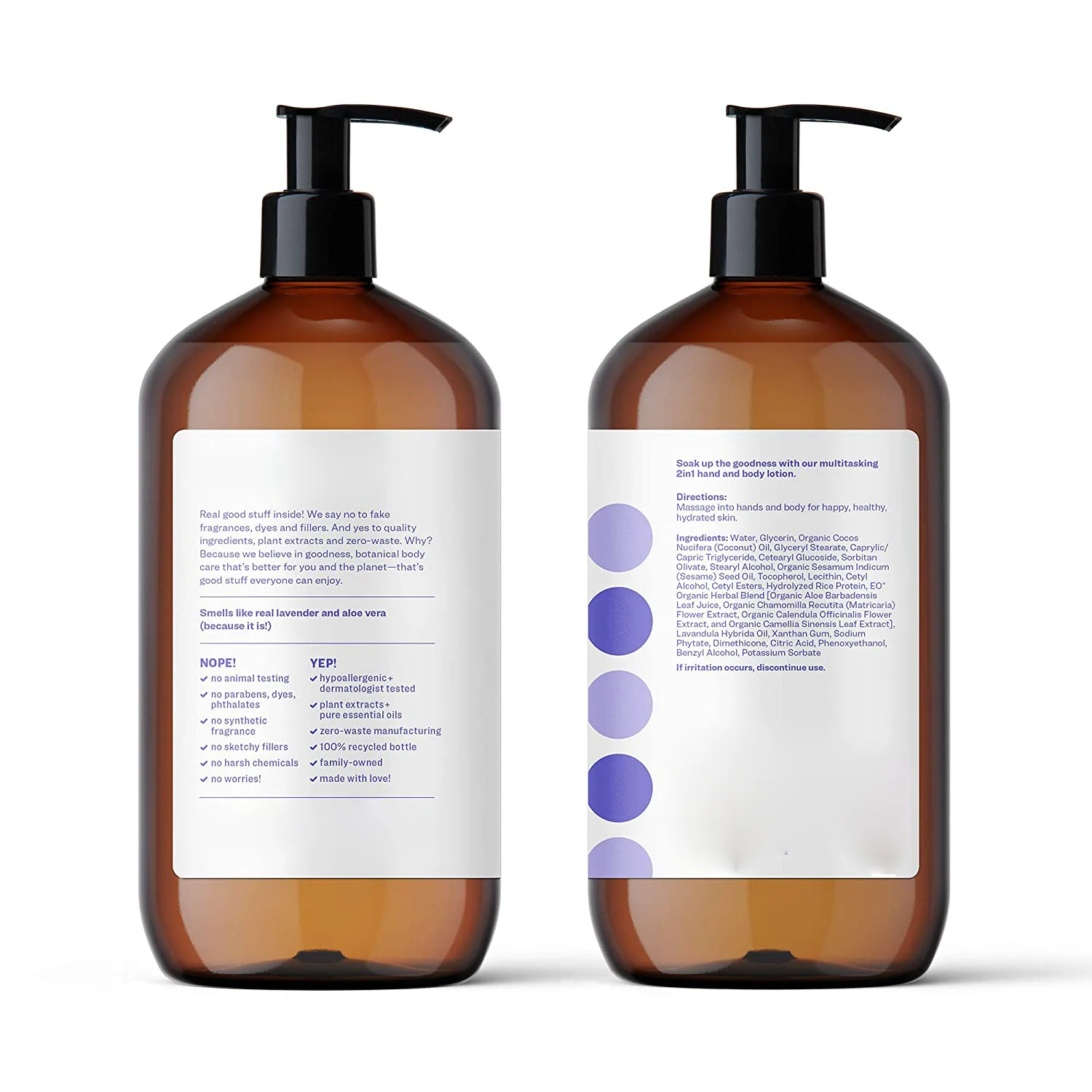 Pure Nourishing Body Lotion Coconut Oil Aloe Hand Natural Face Toning Lotion