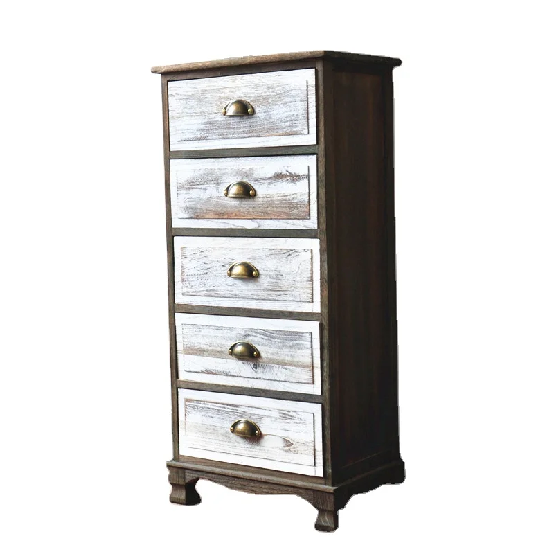 Vintage living room cabinet sets solid wood storage cabinet