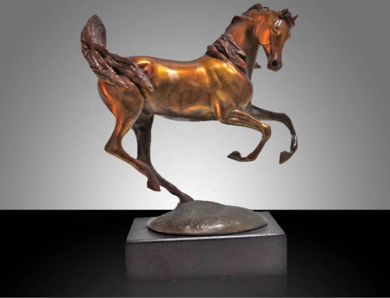 Garden Decoration Metal Sculpture Life Size Bronze Beautiful Horse Sculpture Bronze Copper Sculpture