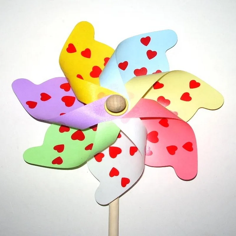 Educational DIY toys Function Pinwheel beautiful colorful dot windmill