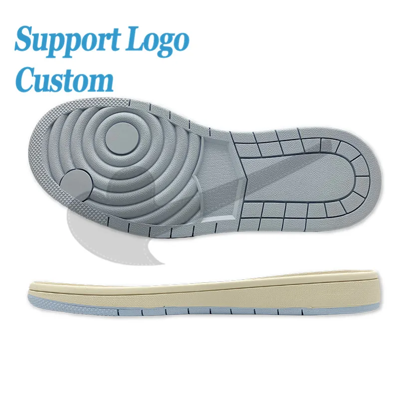 Factory OEM Plus Size EU48 Custom Logo Multi Color Men Anti Skid Outsole Sneakers Rubber Shoe Sole