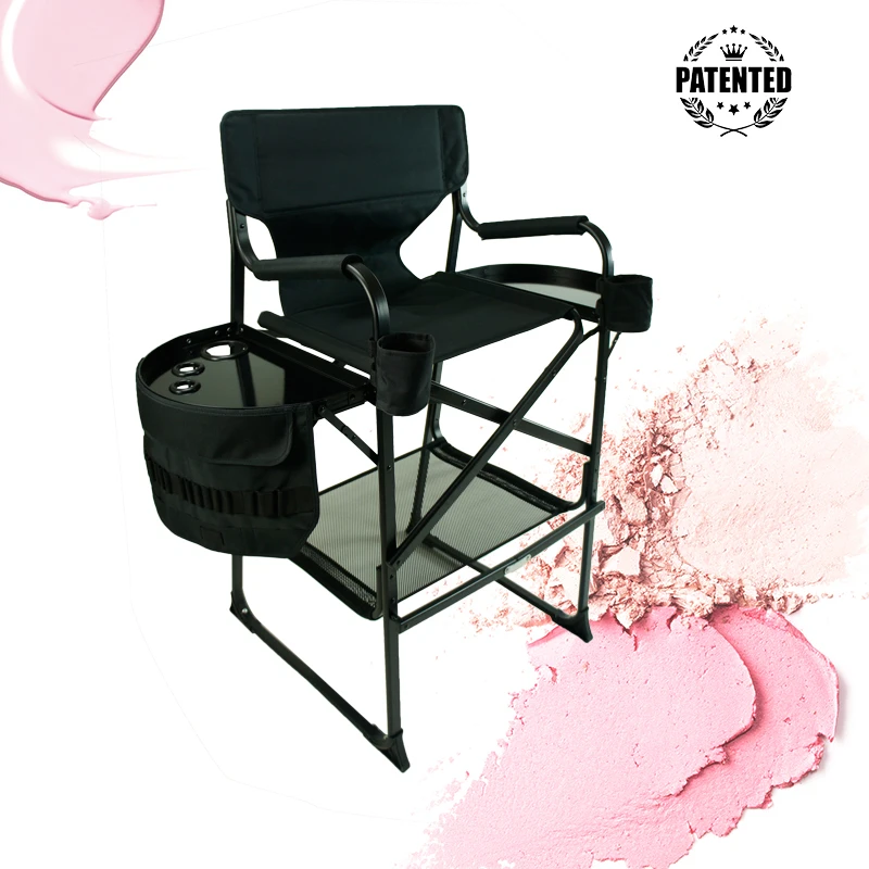 Onwaysports, алюминиевый складной высокий стул для макияжа для художников с пользовательским логотипом