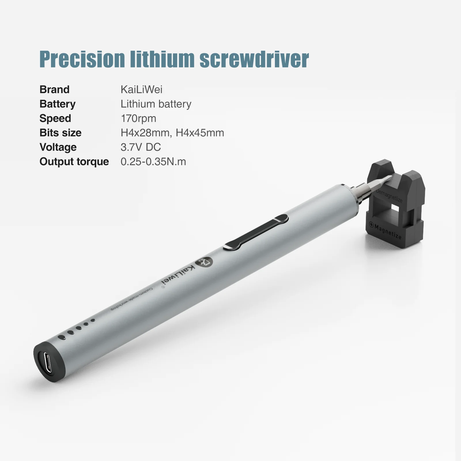 Kailiwei 22 in 1 Lithium Battery Bit Precision Electric Screwdriver Set Repair Tool Kit For PC iPhone Computer Phone Electronics