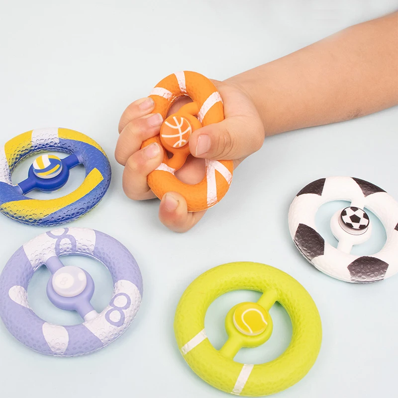 Factory direct sell Hot Fitness arthritis finger physical therapy trainer silicone Finger Spinner toys for kids