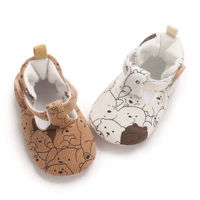 Cozy adorable pretty playful soft cottony durable sturdy snug baby winter shoes toddler infant warm shoes for 0-1 years old