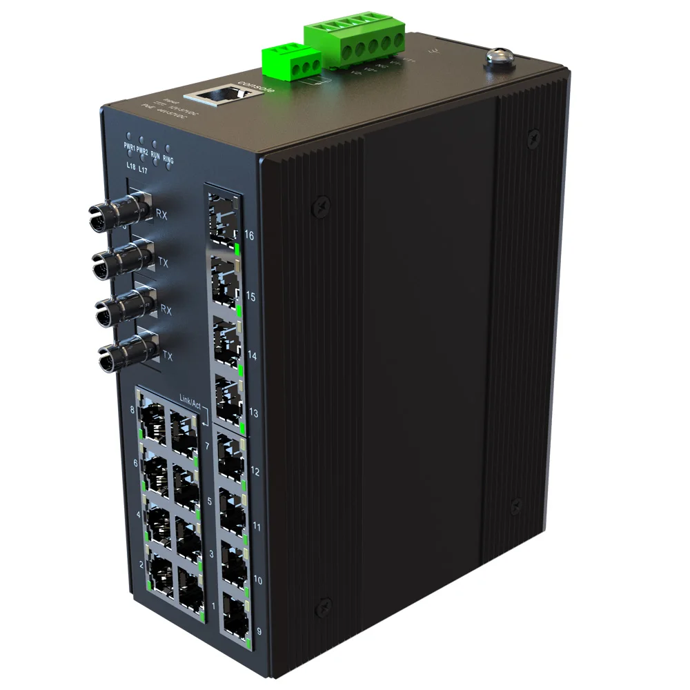 8-Port POE 18 Port 100M  Managed Industrial Ethernet Switches 90W POE Switch
