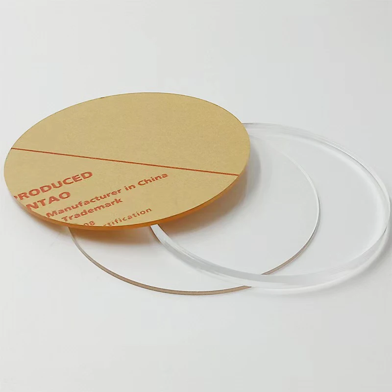 Customized size clear round plexiglass disc disks sheet panel board