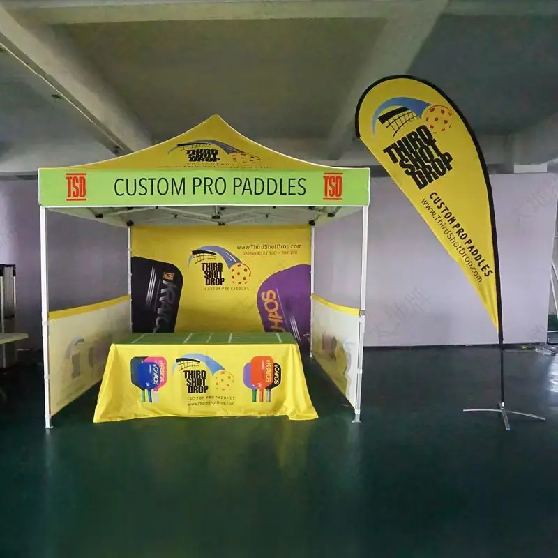 Top Quality  Pop Up Booth Tent Canopy 10x10 Exhibition Event Marquee Gazebos Custom Heavy duty Printed Tents