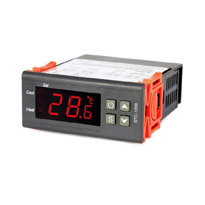 STC-1000 Digital Temperature Controller Thermostat 110V 1m Waterproof Sensor Heating Cooling LED Temp Control Relay