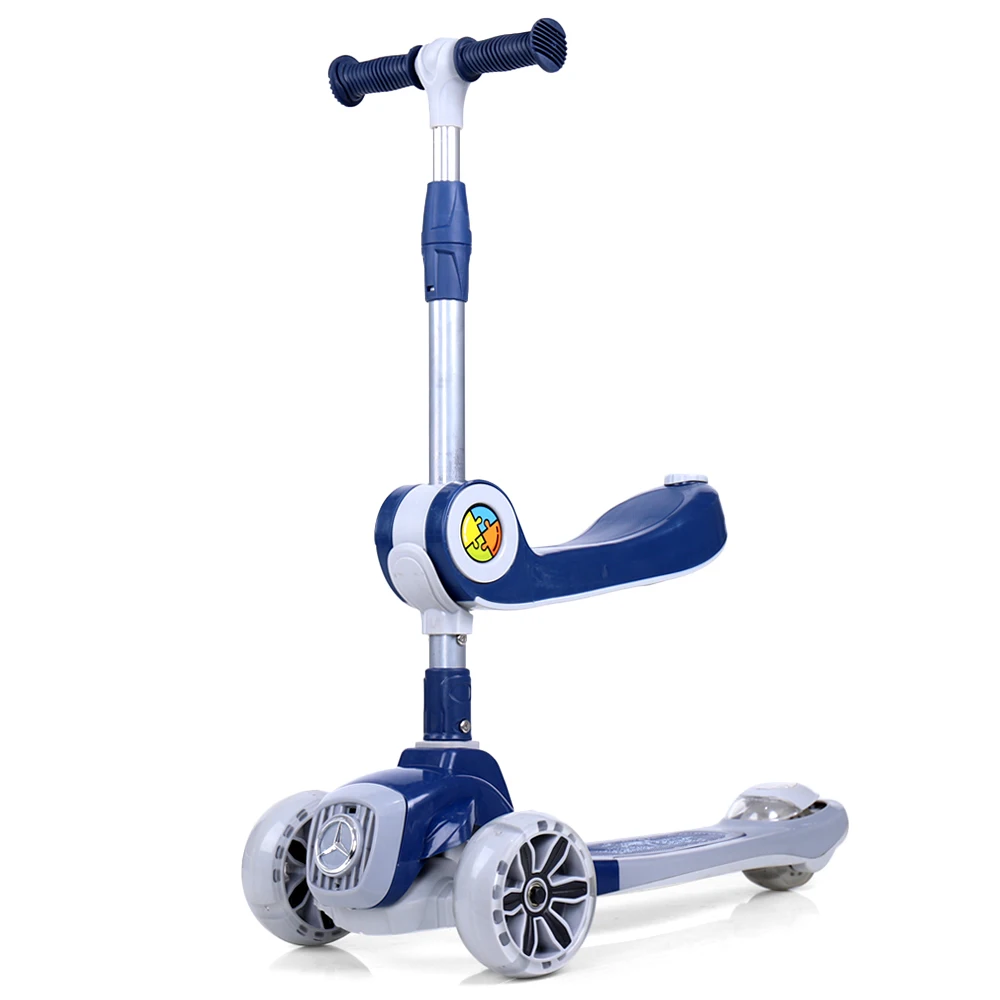 2022 Customized Cheap 3 Wheels Electric Folding Scooter Spray Bubble Kids Kick Toddler Foot Scooters For Scooter Christmas Gift