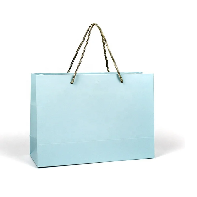 High quality low moq custom brand logo printed white cardboard shopping gift paper bags packaging