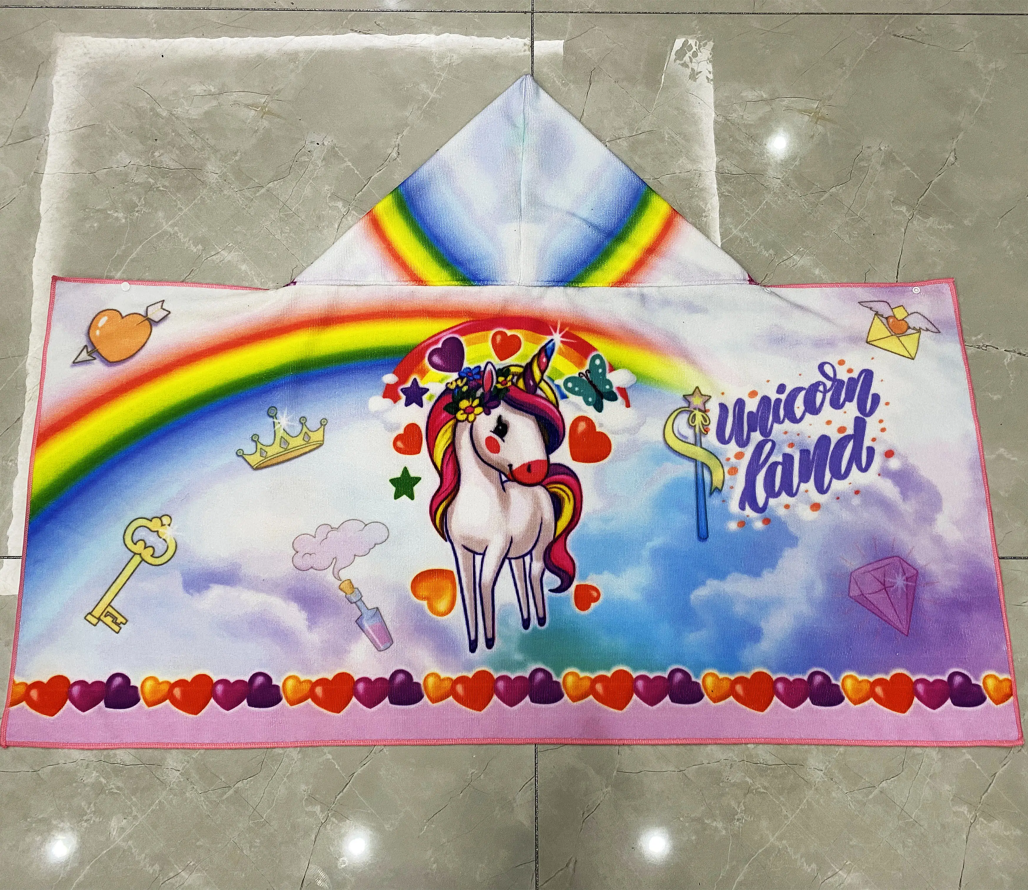 Пончо из микрофибры с принтом на заказ полотенце детское пляжное пончо капюшоном для серфинга полотенца детей