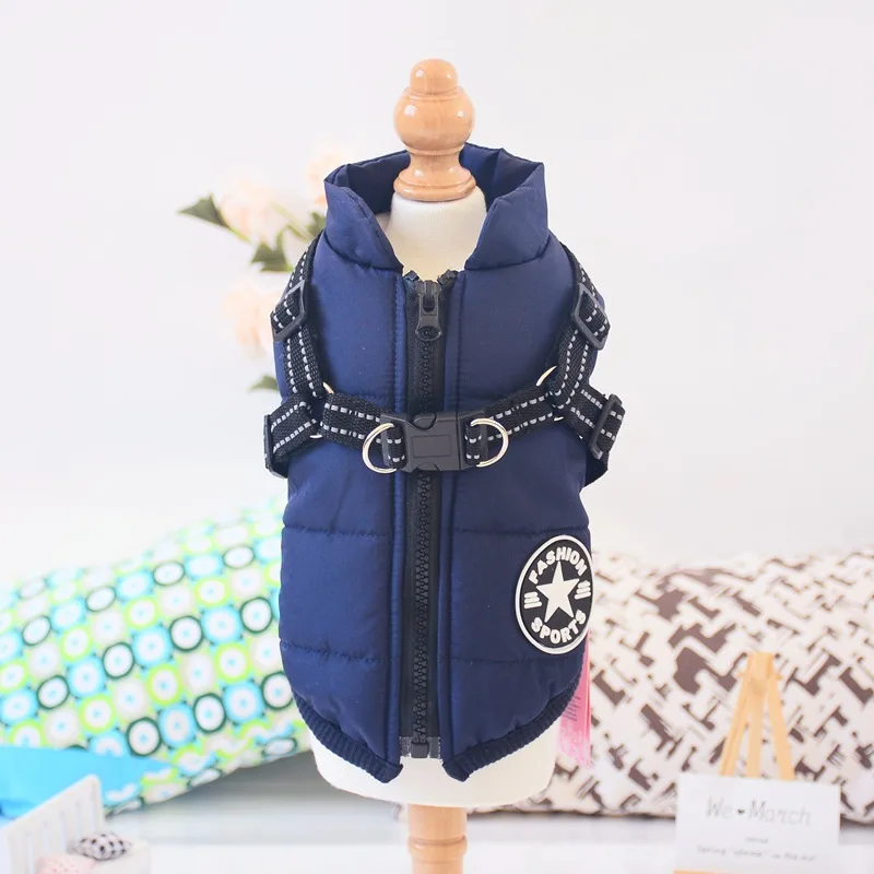New design Luxury pet clothes designer clothes dog jackets with harness