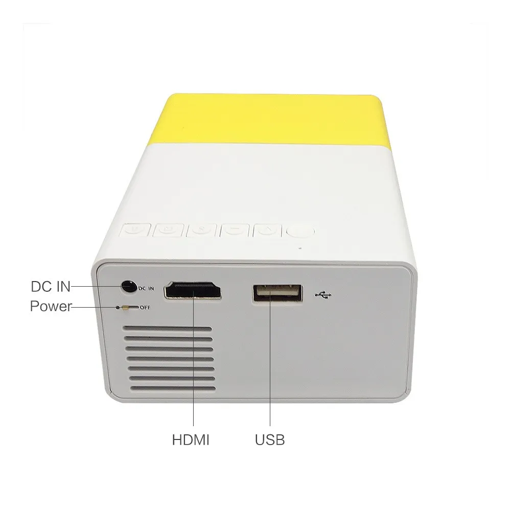 New products YG300 Built-in Battery Portable Mini Pocket Projector 1080P Mini Projector YG300 with TV Tuner Outdoor Home