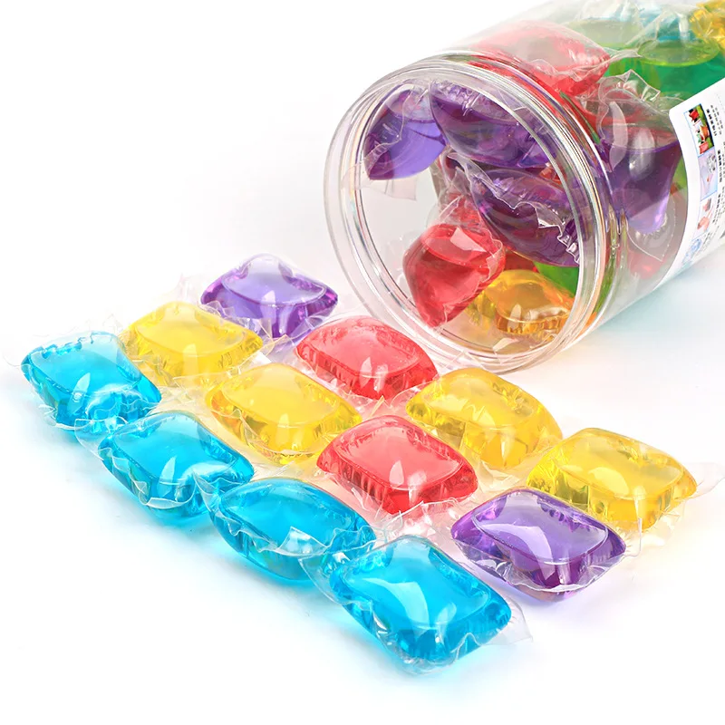 Wholesale Custom Multi Colors Laundry Scent Booster Beads Long-lasting Strong 3 In 1 Capsules  Laundry Detergent Beads