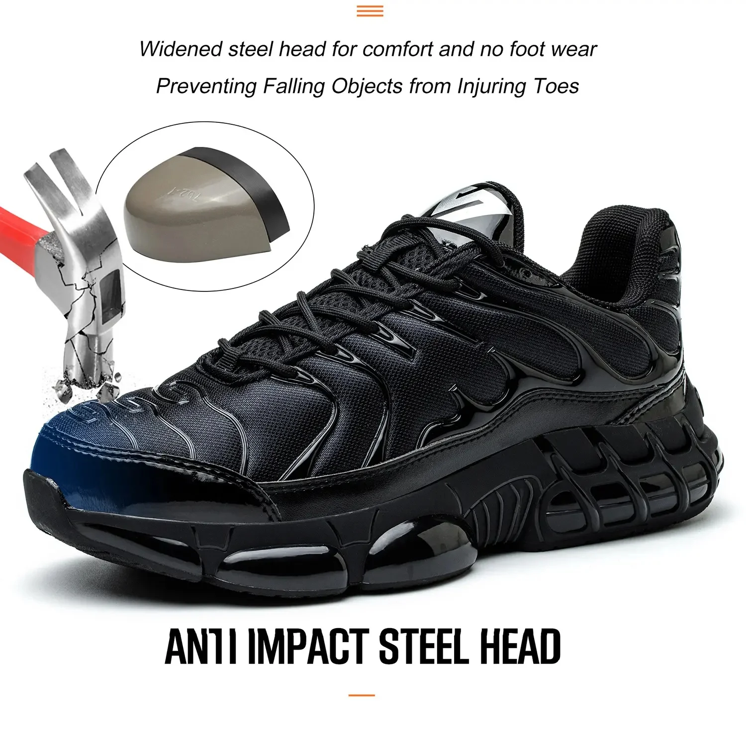 Factory Direct Fly Knitting Wok High Sports Breathable Sport Fashion Safety Shoes With Steel Toe