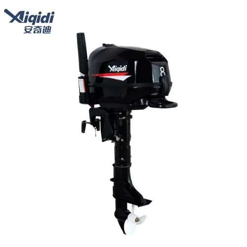 AIQIDI Portable Outboard Motor 4-Stroke 8HP Long/Short Shaft Boat Engine with Tiller Control