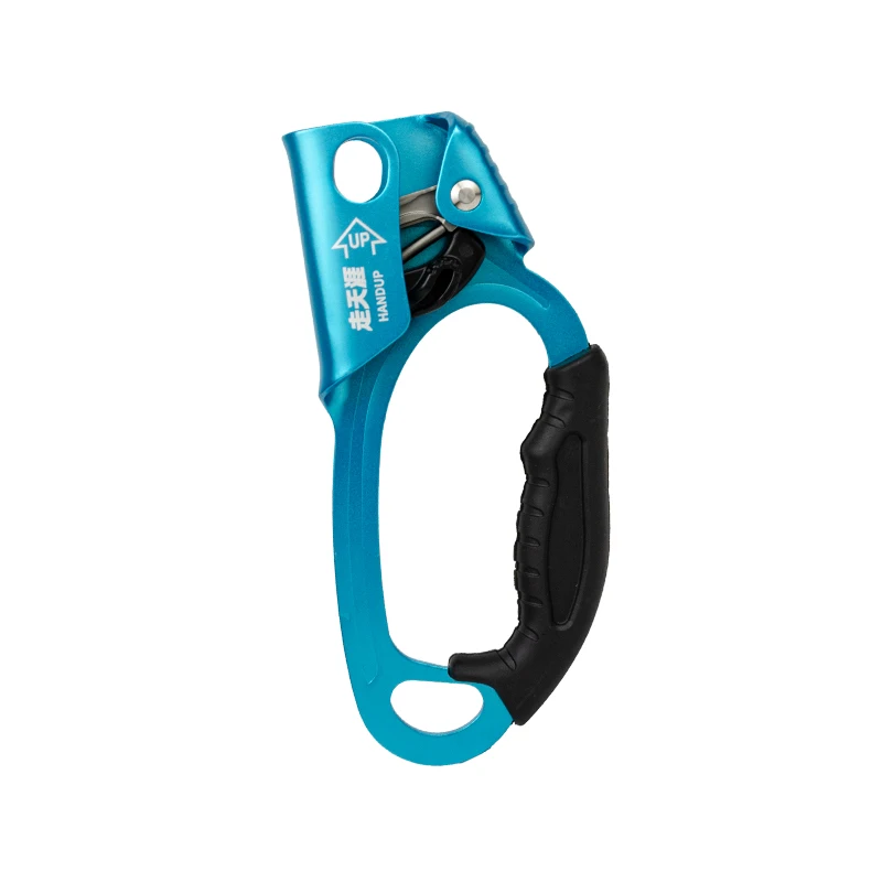 Handleless Tree Rappelling Rope Hand Rock Climbing Ascender Pulley Clamp Work At Height Right Hand Ascender