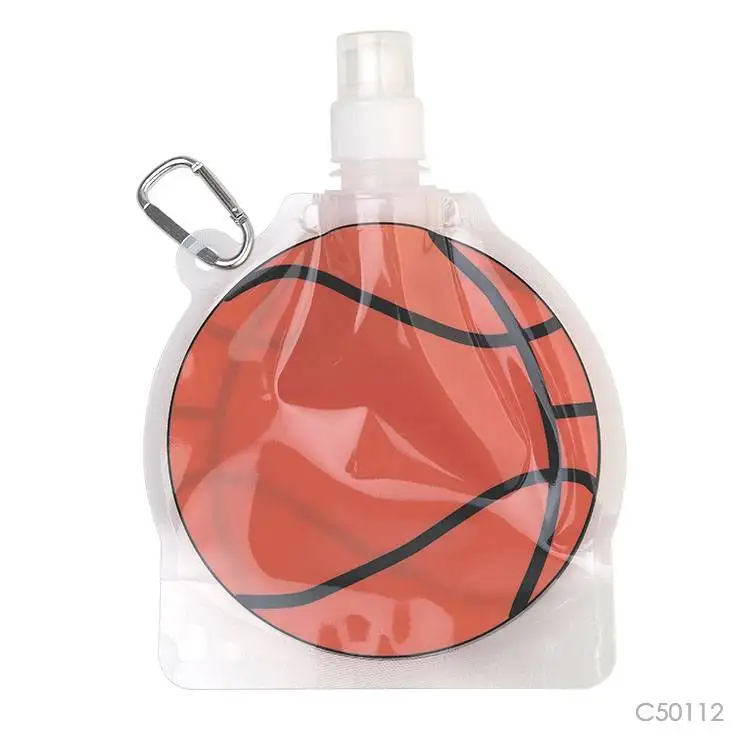 Prostar 450ml Novelty PET Football Basketball Baseball Golf ball shape Spout Pouch Water Bag