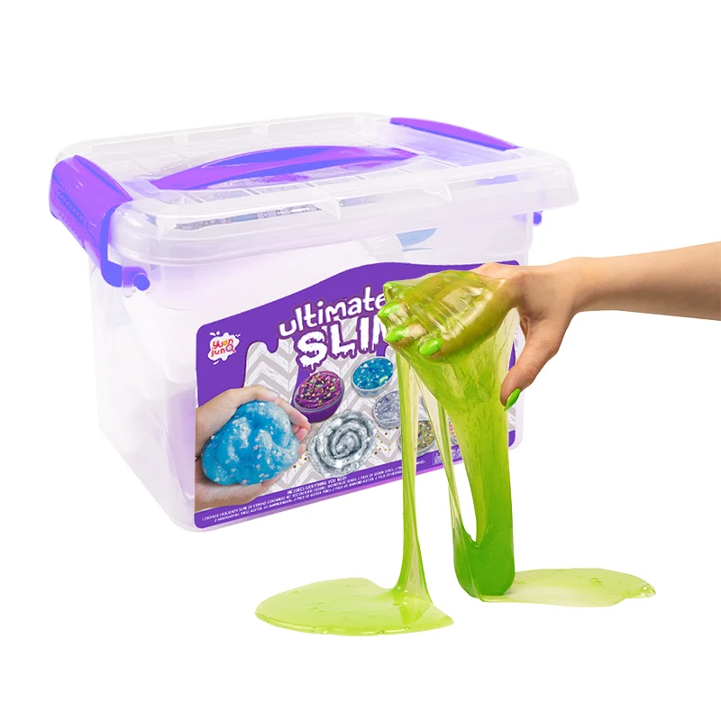 2024 Supplies Slime Making Kit For Kids Art Craft Crystal Clear Slime Charms Girls Boys Toys Gifts For Kids Age 3+ Year Old