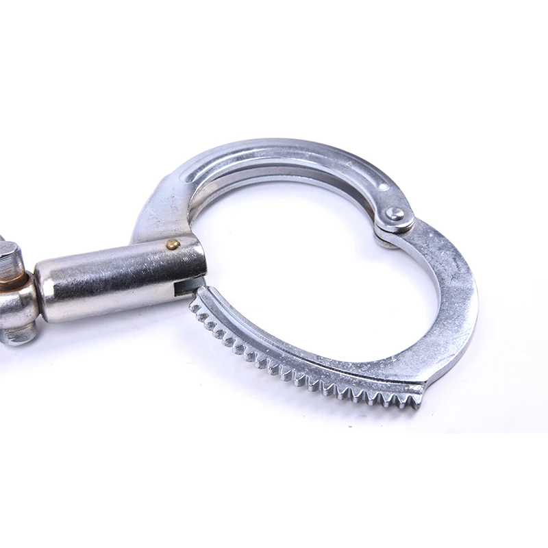 wholesale police military army metal stainless steel carbon hinged handcuffs