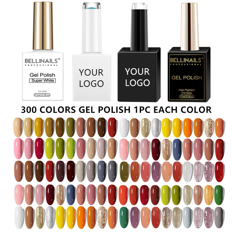 Оптовые поставки гель-лака Bellinails для УФ-лампы ногтей 300 цветов в комплекте цветной светодиодный
