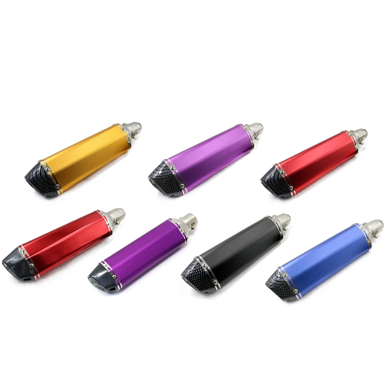 Universal stainless steel 280mm Motorcycle exhaust pipe silencer AK scooter muffler for YAMAHA y15zr lc150 mxking150 R25 R3