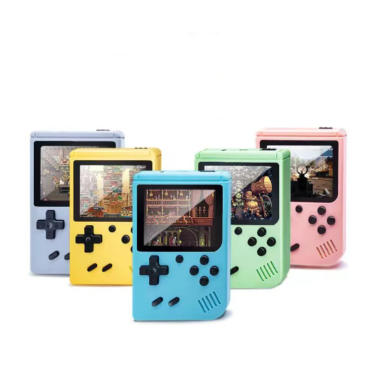 Retro Video Game player Support Two Players 8 Bit 3.0 Inch Colorful LCD Mini Handheld Macaroon Game Console