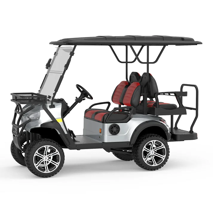 2022 Latest Original Design Cheap 2 and 2 Seater High Chassis Electric Golf Carts Customized Mini Golf Cart