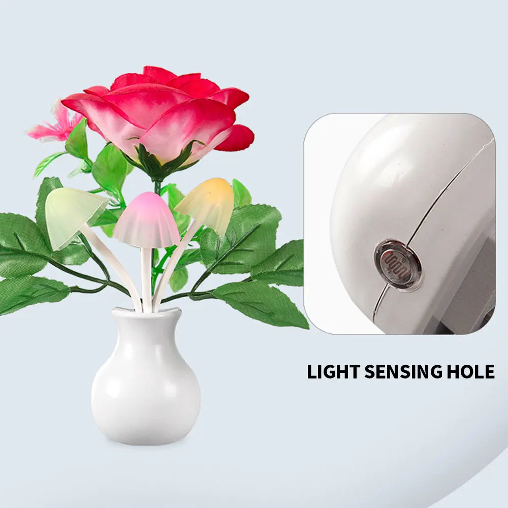 Color Change Plug-In LED Flower Lights Living Room Bedroom Decoration