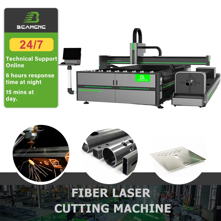 Fast Processing 3015 fiber laser cutting machine 1500w 2000w 3000w tube and sheet fiber laser cutting machine for metal
