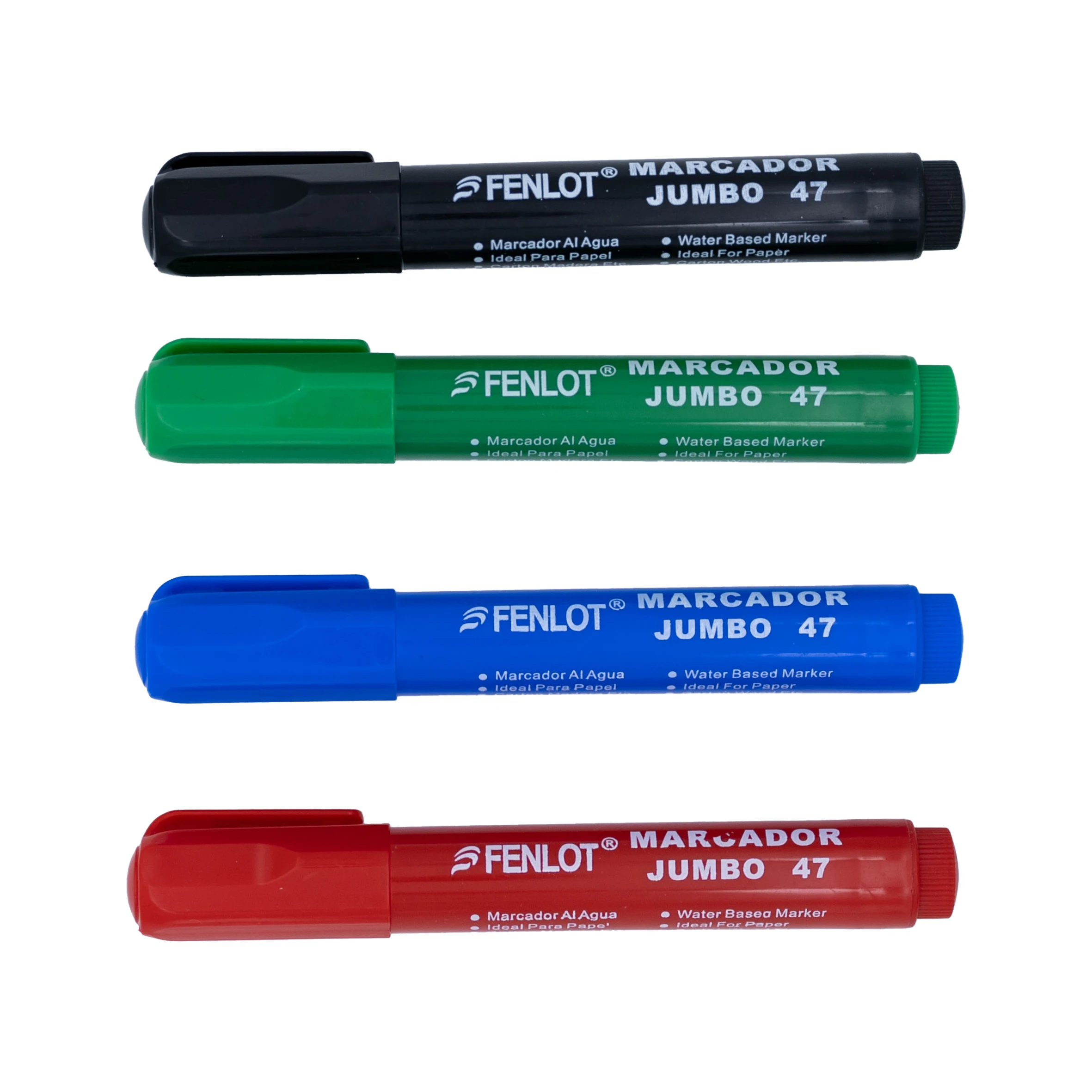 Best Selling 6 Colors water based ink Marker Pen Custom Logo PVC bag packing for School/Office 047
