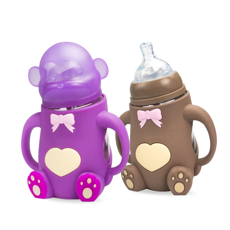 Производитель Фидер ПВХ бесплатная силиконовый стакан молока для кормления против колик BPA бесплатно портативный Экологичные бутылки младенца