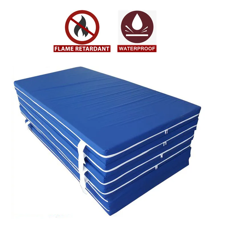 OEM Waterproof Zip Foam Mattress For hospital bed mattress fireproof 10cm thin polyurethane foam medical mattress for nursing