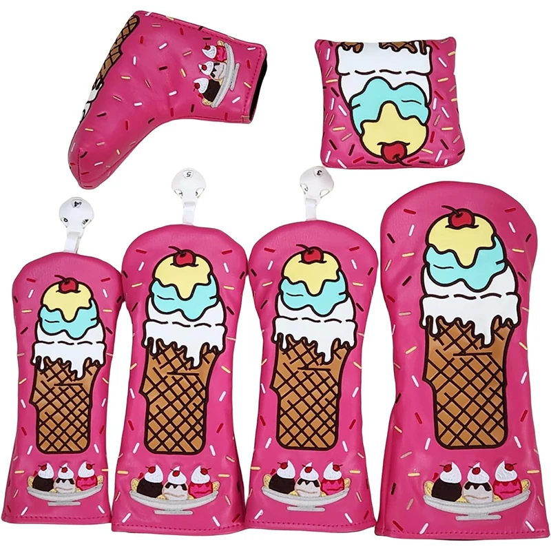 Fashionable Patterns Golf Head Covers Set for Chic Golfers