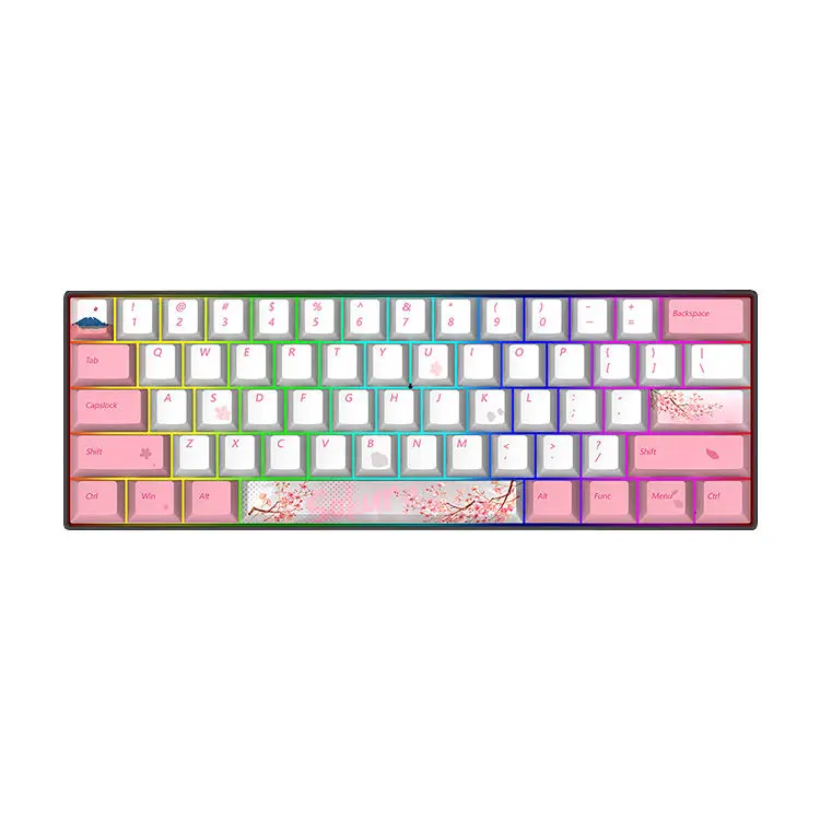 High Quality Flexible Diy Wired Gamer Bt 5.0 Computer Keycap Kit Rgb Light Wireless Gaming Mechanical Keyboard