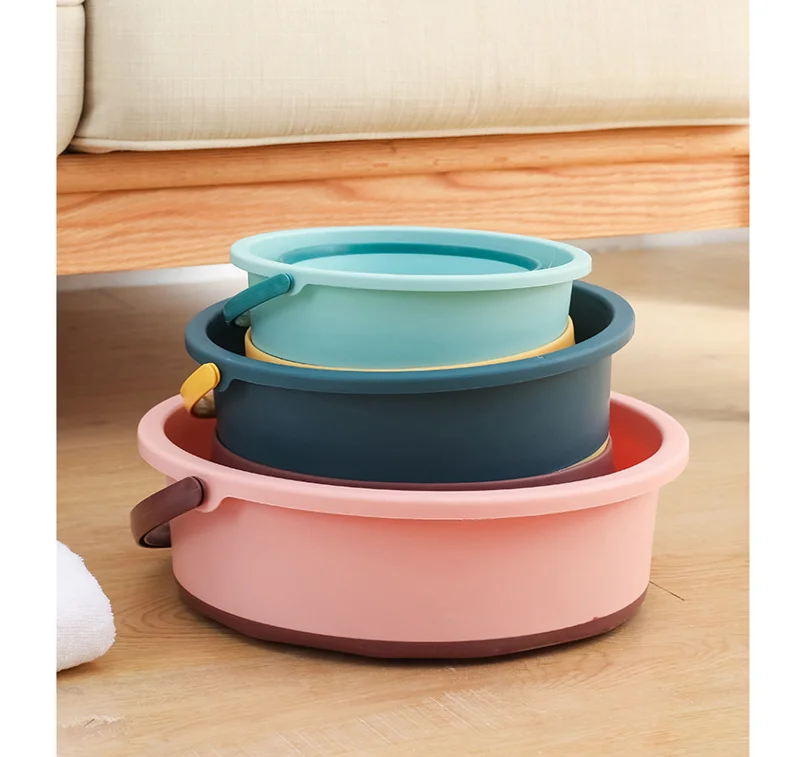 5L 10L 15L Plastic foldable collapsible ice buckets beach bucket for fishing car washing