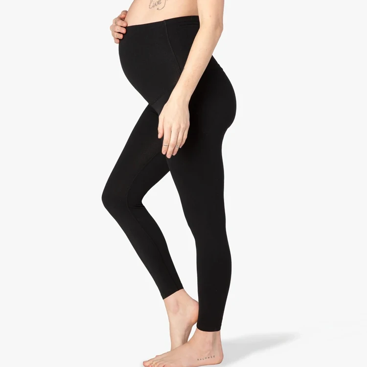 
Active OEM Adjustable High Elastic maternity leggings pregnant clothes pants for women 