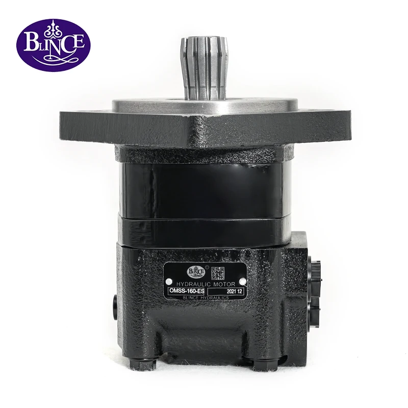 Hydraulic Motor Oil Engine type SMS 100 to 400 Shaft 32  OMSS BMS wheel hub orbital  hydraulic motors for  road sweeper