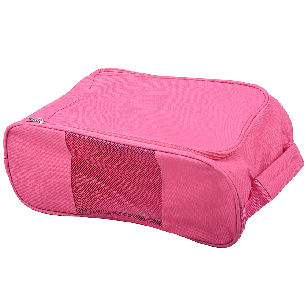 Custom Logo Multi-color Unisex Nylon Golf Shoe Bag Golf Travel Shoe Bag Breathable Mesh Portable Sports Shoes Storage Bag