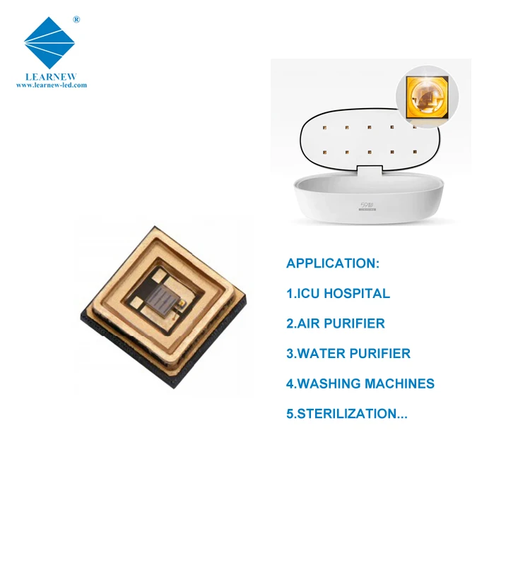 best price 3535 smd 265nm 270nm 275nm 285nm 1w uvc led chip