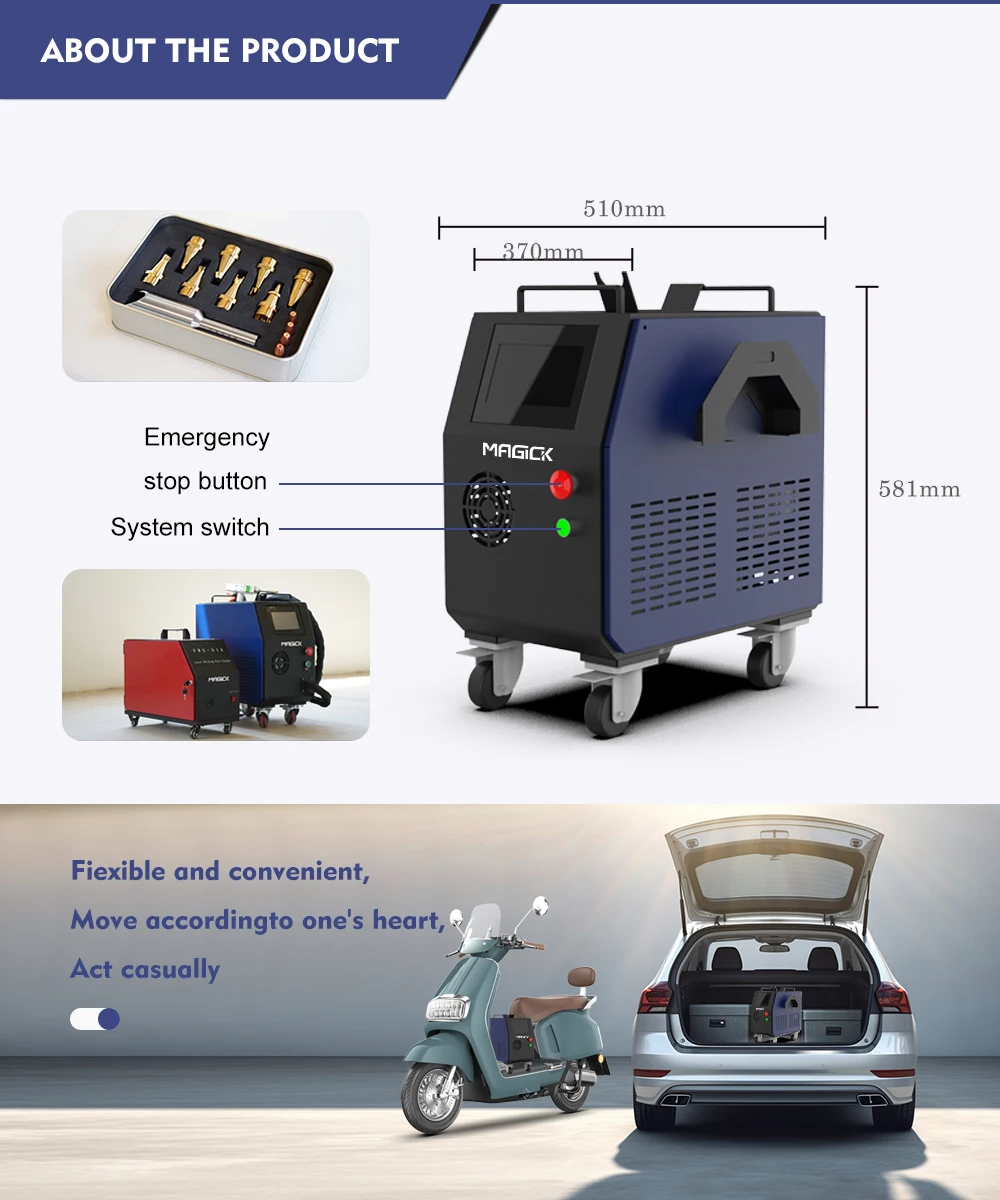 Air cooling Hand-held 1200W 1500W Laser Welding Machine for Carbon Stainless Steel Metal Welding