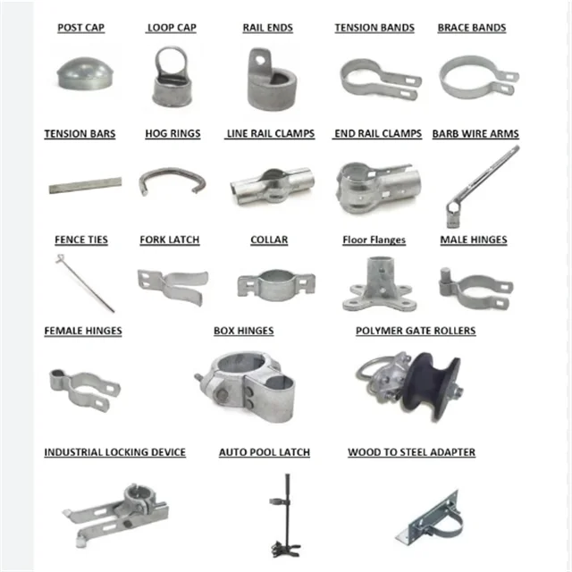 Hot dip galvanized Iron / stainless steel Craft chain link fence hardware accessories/ fittings/ parts
