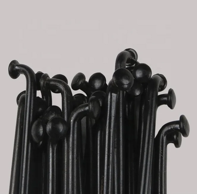 Bike Parts 12G Black Bike Spoke 45# Steel Bicycle Spoke