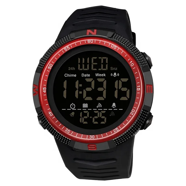 Fashion Sanda Digital Wristwatch Countdown Waterproof Mens Sports LED Watch