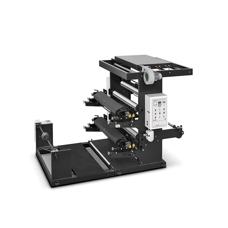 Auto small size non woven 2 color letterpress print print machine for sale