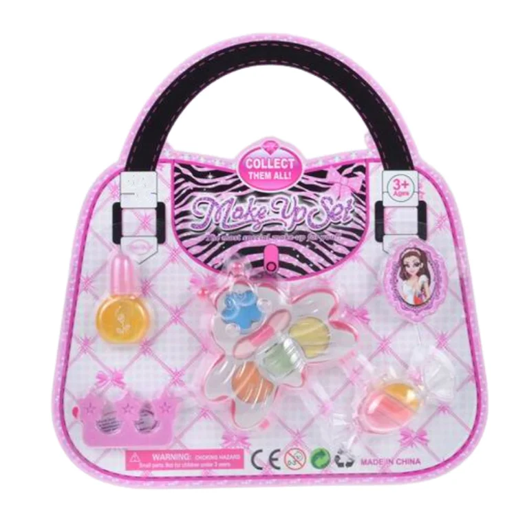 Cosmetic Non Toxic Child Pop Bag And Make Up Toy Cosmetic Set Bag