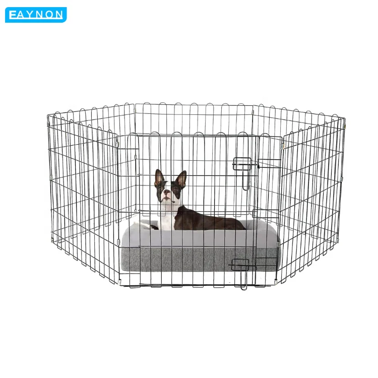 Eaynon Customize Midwest Outdoor Large Portable Foldable Metal Animal Dog Playpens Pet Puppy Dog Exercise Play Pen