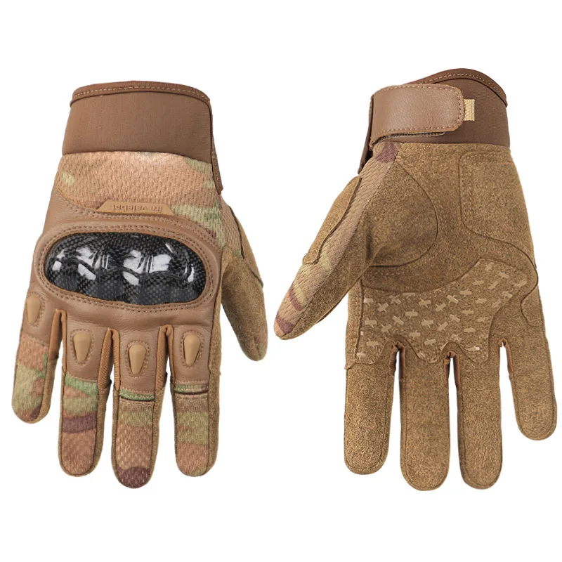 2023 Tactical Gloves CS Anti-collision Carbon Fiber Shell Anti Drop Anti Slip Wear-resistant Five Finger Touch Screen Gloves