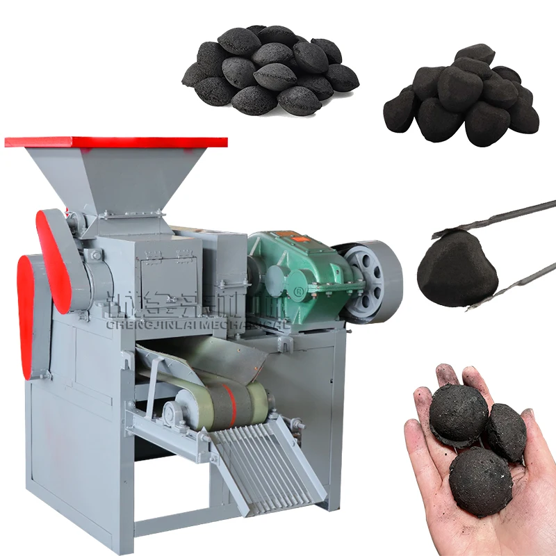 Chengjinlai Brand coal powder forming machine dry charcoal small scale charcoal  briquette making machine500-800kg/h